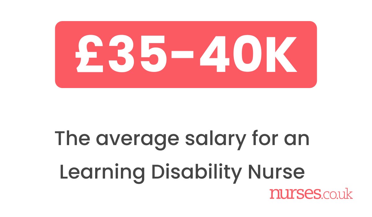 The average salary for an learning disability nurse