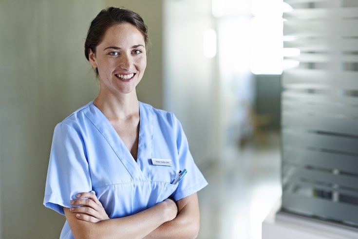 You’ll need exceptional attention to detail and a meticulous nature because of all the data you’ll be working with Nurse poses for the camera